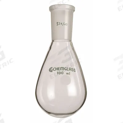 CHEMGLASS Distilling Flask: 200 mL, Colorless, Round, A - Glass Distilling Flasks