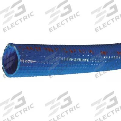 BOSTON Water Transfer Hose: 2 1/2 in Hose Inside Dia., 300 psi, Blue - Vinyl Nitrile Bulk Water Suction & Discharge Hoses with Vinyl Nitrile Cover & Wire Helix Reinforcement