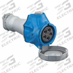 HUBBELL Pin and Sleeve Connector: Blue, 120/208V AC, Single Phase, 60 A_63 A, 4 Pole, 5 Wire (MPN HBLS560C9W). Key specifications — Brand: HUBBELL.
