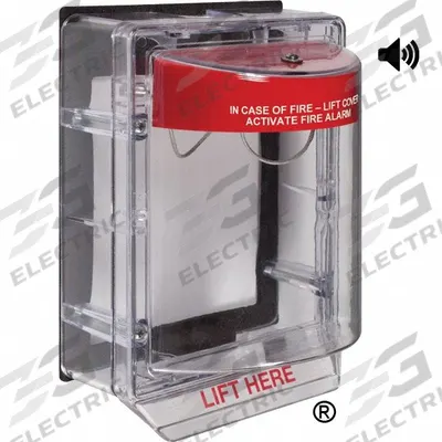 SAFETY TECHNOLOGY INTERNATIONAL Universal Stopper Cover: Wall Mount, Surface Mount Mounting - Covers for Fire Alarm Pull Stations