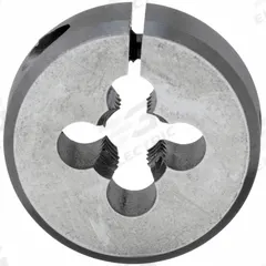 CLE-LINE Round Threading Die: M5x0.8 Metric, 13/16 in OD, Adj, High Speed Steel (MPN C65747)
