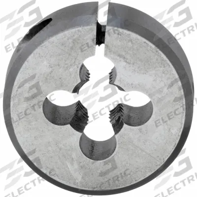CLE-LINE Round Threading Die: M5x0.8 Metric, 13/16 in OD, Adj, High Speed Steel (MPN C65747) - Adjustable Round Threading Dies
