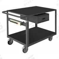 APPROVED VENDOR Metal Shelf Cart: 1,000 lb, 79 in L x 37 in W x 36 in H Overall Dim, Flush Lip, Std (MPN IC2436311DRPS4SW5PO95). Key specifications — Caster/Wheel Configuration: (2) Swivel; Brand: APPROVED VENDOR.