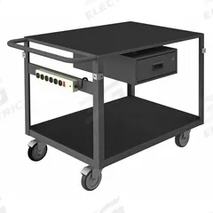 APPROVED VENDOR Metal Shelf Cart: 1,000 lb, 79 in L x 37 in W x 36 in H Overall Dim, Flush Lip, Std (MPN IC2436311DRPS4SW5PO95). Key specifications — Caster/Wheel Configuration: (2) Swivel; Brand: APPROVED VENDOR.