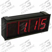 DWYER Digital Panel Meter: 90 V AC – 250 V AC, 10.5 V DC – 30 V DC, 2.3 in Digit Ht - Max., DPMX-3. Key specifications — Manufacturer Part Number: DPMX-3; Accuracy: +/-1%; Digital Display Screen Color: Red; Digital Display Screen Type: LED; NEMA Enclosure Rating: 4; Product Type: Extra Large Digital Panel Meter; Series: DPMX; Terminal Connection Type: Screw Clamp.