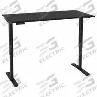 BESTAR Electric Sit-Stand Desk: Black, Particle Board, 59 1/4 in Overall Wd, 29 1/2 in Overall Dp (MPN 65867-18). Key specifications — attr989930: Black; attr989931: Metal; attr989903: BESTAR; attr989914: Black; attr989916: Particle Board.