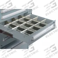 LYON Divider: For 4 5/8 in Drawer Wd/Dp, For 5/8 in_3 7/8 in Drawer Ht, 0 Slots, 6 1/4 in Overall Lg (MPN NF24067D8-25). Key specifications — Product Type: Drawer Bin Divider; Brand: LYON; Manufacturer Part Number: NF24067D8-25.