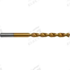 CLEVELAND Taper Length Drill Bit: 9/64", 135° Split Point, TiN-Coated Cobalt, Fast Spiral (MPN C16890). Key specifications — attr1233898: 0.1406.