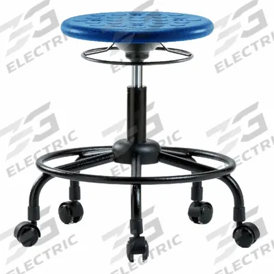 APPROVED VENDOR Stool: Polyurethane, Ht Range 20 in to 25 in, 13 in Seat Wd, 13 in Seat Dp - Polyurethane Lab Stools