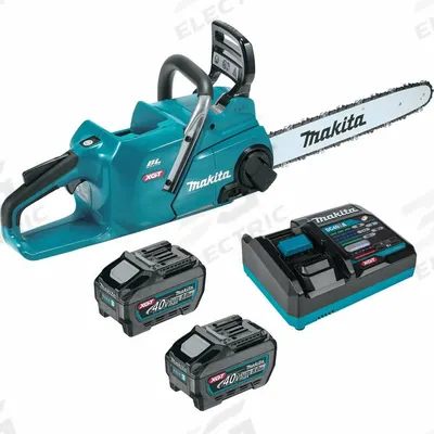 MAKITA Battery-Powered Chainsaws: 16 in Bar Lg, Rear Handle, Adj/Auto Chain Oiler
