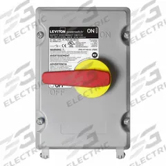 LEVITON Disconnect Switch: Non-Fusible, 100 A, Single or Three Phase, 600V AC, Non-Metallic (MPN LDS10-AX). Key specifications — attr867146: 13; attr867131: LEVITON.