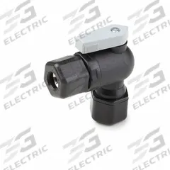 PARKER Manual Two-Way Ball Valve: 1/2 in, Polypropylene, Angle, Sweat x Sweat, Full Port Ball Port (MPN FTPPB8VEU8). Key specifications — Brand: PARKER; Handle: Lever.