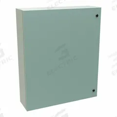 HAMMOND Electrical Enclosure: Steel, 36 in x 30 in x 8 in, NEMA 12/3R/4, Solid Cover, Hinged (MPN EN4SD36308GY). Key specifications — Closure Method: 1/4-Turn Latch; Brand: HAMMOND; Knockouts: Not Included.