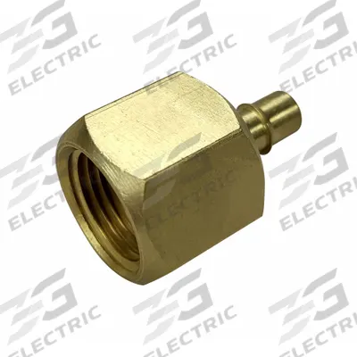 MEM-CO Barbed Fitting Adapter: 1/2 in Pipe x 3/8 in ID Size, FNPT x Barbed, Brass - Standard Brass Barbed Tube Fittings