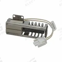 Hot Surface Igniter: OEM, Silicon Carbide, 8 in Lead Lg, 120V AC, Hardwired, Flat Tip (MPN 41-230). Key specifications — Electrical Connection Type: Hardwired; Manufacturer Part Number: 41-230; Brand: ROBERTSHAW; Input Voltage: 120V AC.