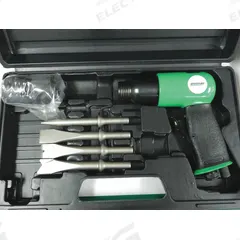 SPEEDAIRE Air Hammer Kit: 3/8 in Shank Size, 1 5/8 in Stroke Lg, 5,000 bpm Blows per Minute, Round (MPN 48MA02). Key specifications — attr1320834: SPEEDAIRE; attr1320853: Round; attr1320854: Round; attr1320857: (5) Chisels.