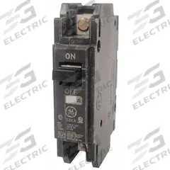 GE Miniature Circuit Breaker: THHQC, 30 A, 120/240V AC, Single Phase, 22kA at 120/240V AC, Std (MPN THHQC1130WL). Key specifications — Amps: 30 A; AC Voltage Rating: 120/240V AC; Phase: Single; Max. AIR Rating: 22kA at 120/240V AC; For Use With: GE Panelboards.