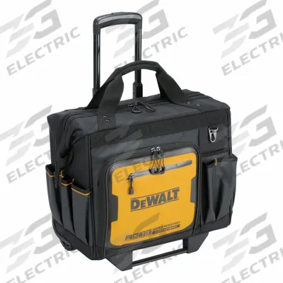 DEWALT Tool Bag: 19 1/4 in W 12 1/8 in D 18 1/4 in H, Ballistic Nylon, Yellow - Rolling Tool Bags & Backpacks
