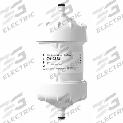 NEPHROS Inline Water Filter: 0.005 micron Micron Rating, Medisulfone, Quick-Connect - Medical Grade Plumbing Fixture Water Filters