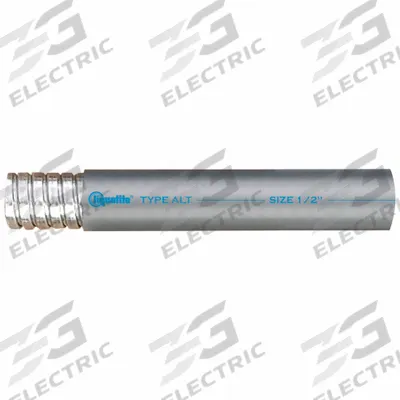 LIQUATITE Liquid Tight Conduit: 2 1/2 in Trade Size, Gray, 25 ft Nominal Lg - Corrosion Resistant Liquid-Tight Metallic Conduit