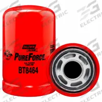 BALDWIN FILTERS Hydraulic Filter: Hydraulic Fluid, 1 3/8"-12 Thread Size, Spin-On, Cellulose, O-Ring (MPN BT8464). Key specifications — Media Material: Cellulose; Brand: BALDWIN FILTERS; Compatible Fluid Type: Hydraulic Fluid; Includes: O-Ring; Thread Size: 1-3/8"-12.
