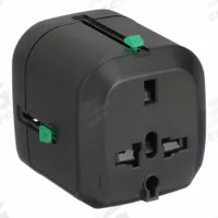 MONOPRICE Plug Adapter: 1 Outlet, 0 USB Ports, Black (MPN 9876). Key specifications — International End Type: CEE 7/16 Europlug (EU); Brand: MONOPRICE; Adapter Voltage Rating: 100 to 240V AC.