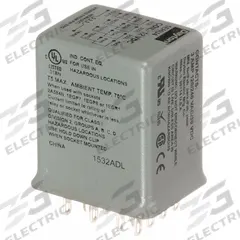 DAYTON Hermetically Sealed Relay: Socket Mounted, 3 A Current Rating, 12V DC, 4PDT, G Socket (MPN 1EHU4). Key specifications — Brand: DAYTON; Base Type: Square; Mounting Style: Plug-In; Manufacturer Part Number: 1EHU4; Series: G Series.