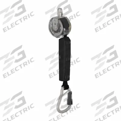 MSA Self Retracting Lifeline: Aluminum Carabiner Anchor, 10 ft Line, 400 lb Capacity - Personal SRLs