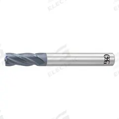 OSG Square End Mill: Carbide, WXL Coated, 4 Flute, 4 mm Mill Dia, 11 mm LOC, 45 mm OAL (MPN 3130540)