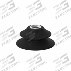 PIAB Vacuum Pad: Bellows, w/o Adapter, 80 mm Pad Dia, Nitrile/PVC, Black, 60A, PAB (MPN S.PAB80NP60.XXX.00). Key specifications — attr1019101: S.PAB80NP60.XXX.00; attr1019103: PIAB; attr1019107: 60A.