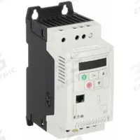 EATON Variable Frequency Drive: In Phase Single, Out Phase Single, 1 hp, 7 A Output Current - Max (MPN DC1-S27D0NN-A20CE1). Key specifications — Style: Compact; Color: White; Output Phase: Single.
