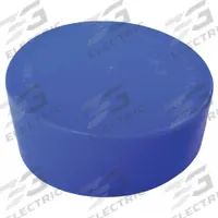 AMS End Cap: Plastic, 2 in Overall Dia, 1 in Overall Lg, Push-On (MPN 418.1). Key specifications — Material: Plastic; Connection Type: Push-On; Brand: AMS.