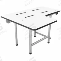 WINGITS Shower Bench: Phenolic/Stainless Steel, 26 in Max. Seat Wd, 800 lb Wt Capacity (MPN WSLX260225PWREV)
