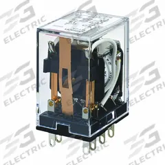 OMRON General Purpose Latching Relay: Socket Mounted, 3 A Current Rating, 120V AC, DPDT, G Socket (MPN MY2K AC120). Key specifications — Brand: OMRON; Base Type: Square; Mounting Style: Socket; Pin Shape: Flat; Electrical Connection: Plug-In; Manufacturer Part Number: MY2K AC120; Operating Current: 3 A at 220V AC (Resistive Load); Series: MY Series.