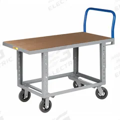 LITTLE GIANT Platform Truck: 2,000 lb, 48 in L x 30 in W x 35 1/2 in H Deck, 6 in Caster Dia (MPN RNH-3048-6MR-AH). Key specifications — Side Panel Type: No Side Panels; Caster/Wheel Configuration: (2) Rigid; Brand: LITTLE GIANT.
