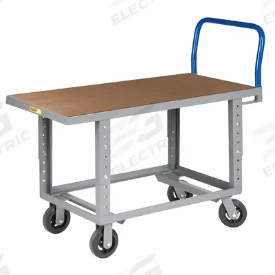 LITTLE GIANT Platform Truck: 2,000 lb, 48 in L x 30 in W x 35 1/2 in H Deck - Work-Height Wooden-Deck Platform Trucks