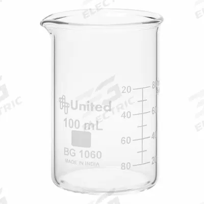 APPROVED VENDOR Beaker: 100 mL, 3.3 fl oz, A, Tall Form, Type I, Colorless - Tall Form Glass Beakers