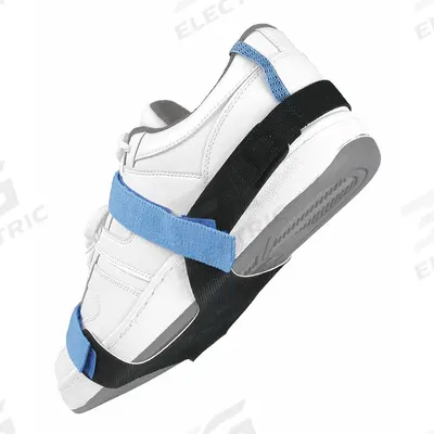 DESCO Foot Grounder: Foot Grounder, Blue, Hook and Loop Fastening, Foot - Sole Grounding Straps