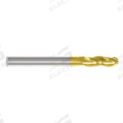 APPROVED VENDOR Ball End Mill: Carbide, TiN Coated, 3 Flute, 3/4" Mill Dia, 1-1/2" LOC, 4" OAL (MPN 222-001251)