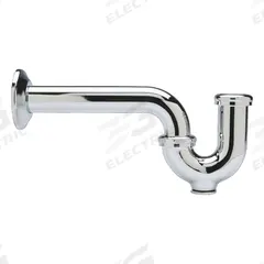 ZURN Trap: Cast Brass, Chrome-Plated, Silver, 1 1/4 in Nominal Pipe Size, 11 in Overall Lg, Slip (MPN Z8700-8B-PC). Key specifications — Finish: Chrome-Plated; Includes: Escutcheon; Includes Cleanout: Yes; Brand: ZURN; Material: Cast Brass.