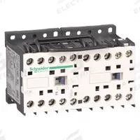 SCHNEIDER IEC Magnetic Contactor: Reversing, 3 Poles, 3NO Contacts, 9 A, 24V AC Coil (MPN LC2K0910B7). Key specifications — Brand: SCHNEIDER; Integrated Surge Suppression: No.