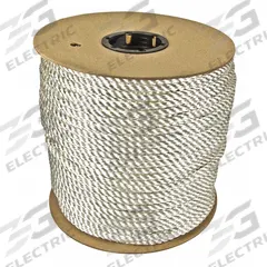 APPROVED VENDOR General Purpose Utility Rope: Twisted, 1/2 in Dia, 1,500 lb Working Load Limit (MPN 430160-WHT-00600-05127). Key specifications — Brand: APPROVED VENDOR; Rope Type: Dynamic.