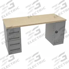 TENNSCO Workbench: Fixed Ht, Shop Top, 72 in x 30 in, 1,500 lb Overall Load Capacity, Gray (MPN MWB-2-3072C). Key specifications — Brand: TENNSCO.