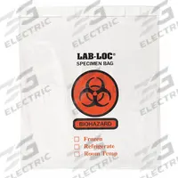 Specimen Transfer Bag: LDPE, Biohazard, 2 mil Thick, Clear, 10 in Overall Ht, Non-Sterile, 1,000 PK (MPN 3CUF3). Key specifications — Brand: APPROVED VENDOR; Closure Type: Adhesive; Product Type: Dual Pouch Specimen Bag; Manufacturer Part Number: 3CUF3; Color: Clear; Display Sell UOM: PK; Legend: Biohazard.