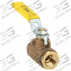 APOLLO Manual Two-Way Ball Valve: 3/8 in, Bronze, Straight, FNPT x FNPT, 600 psi Max. Pressure (CWP) (MPN 70-102-41). Key specifications — Brand: APOLLO; Handle: Lever.