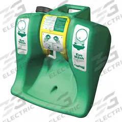 GUARDIAN EQUIPMENT Eyewash Station: Gravity-Fed, 16 gal Cap, Eyes, Water Preservative, Plastic (MPN G1540). Key specifications — Standards: ANSI Z358.1; Sub-brand: Aqua-Guard; Refill Type: Bottle; Activation: Gravity Feed; Series: Aqua-Guard; Included Media: Media Included; Includes: Drain Tube; Brand: GUARDIAN EQUIPMENT.