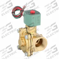 REDHAT Solenoid Valve: 2-Way, Normally Closed, 1 1/4 in Pipe Size, 24V DC, Watertight, High Flow (MPN 8210G008). Key specifications — Pipe Size: 1-1/4 in; Voltage: 24V DC; Brand: REDHAT; Coil Enclosure: Watertight.