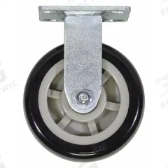 AKRO-MILS Rigid Caster: 1,000 lb Load Capacity, 7 1/2 in Overall Lg, 6 in Dia, 6 in Overall Wd, Gray (MPN R6PRXR). Key specifications — Material: Steel; Compatible Grainger Part Number: 56MW74; Color: Gray; Compatible Manufacturer Model Number: R90185A; Brand: AKRO-MILS; Manufacturer Part Number: R6PRXR.