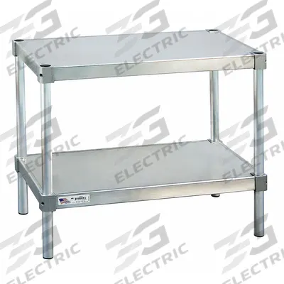 NEW AGE INDUSTRIAL Fixed Height Work Table: Fixed Ht, Aluminum, 30 in x 15 in - Aluminum-Top Worktables