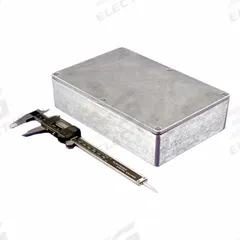 HAMMOND Enclosure: Die-Cast Aluminum, 8 in x 5 in x 2 in, NEMA 1/12/13/4/4X, Solid Cover, Screw On (MPN 1550Z124). Key specifications — Brand: HAMMOND; Closure Method: Screws; Enclosure Material: Die-Cast Aluminum; Knockouts: Not Included.